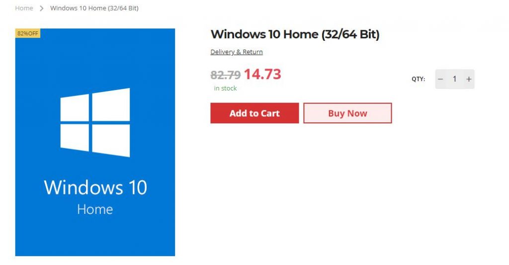 Cena Windows 10