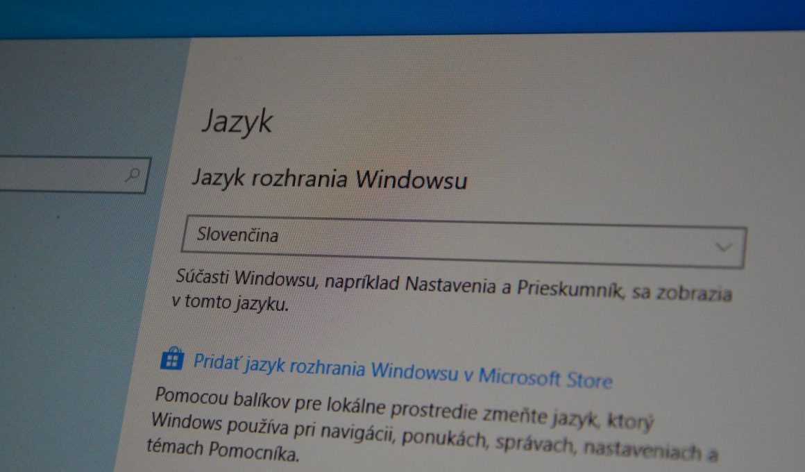 Windows 10 slovenčina
