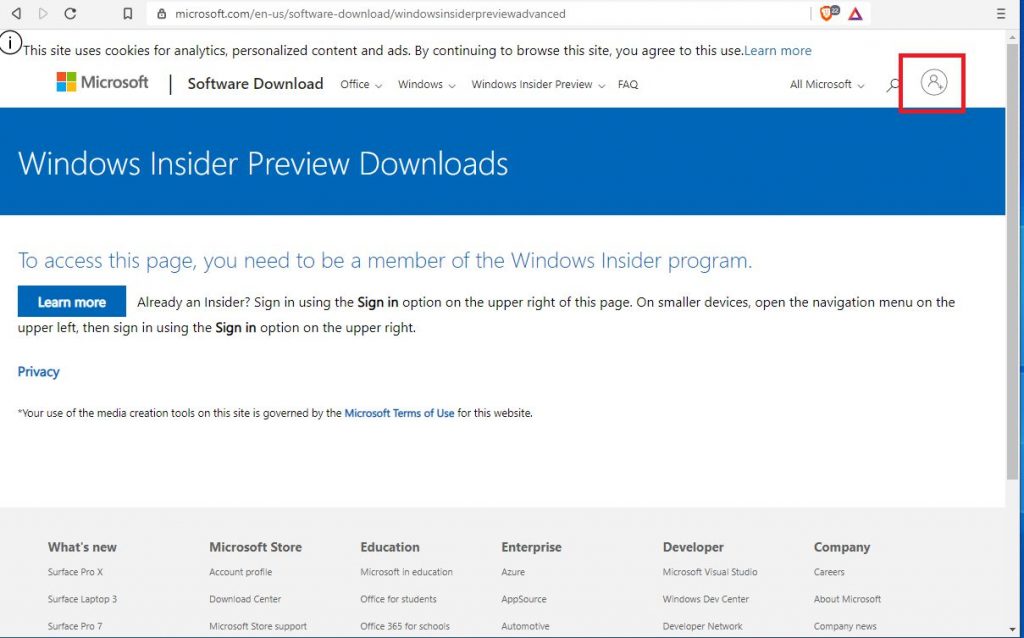 Windows Insider ISO
