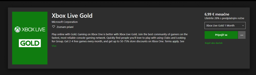 Xbox Live Gold