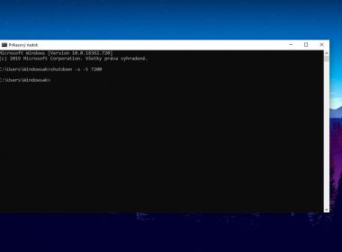 naplanovat vypnutie pocitaca