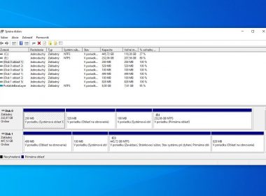 nástroj Správa diskov