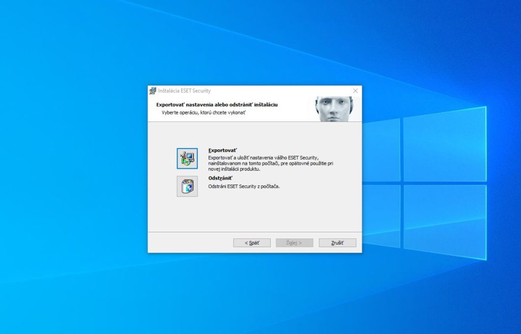 Ako odinštalovať ESET vo Windows 10