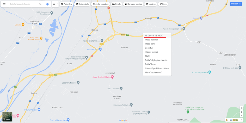 Ako zistiť GPS súradnice v Google Maps